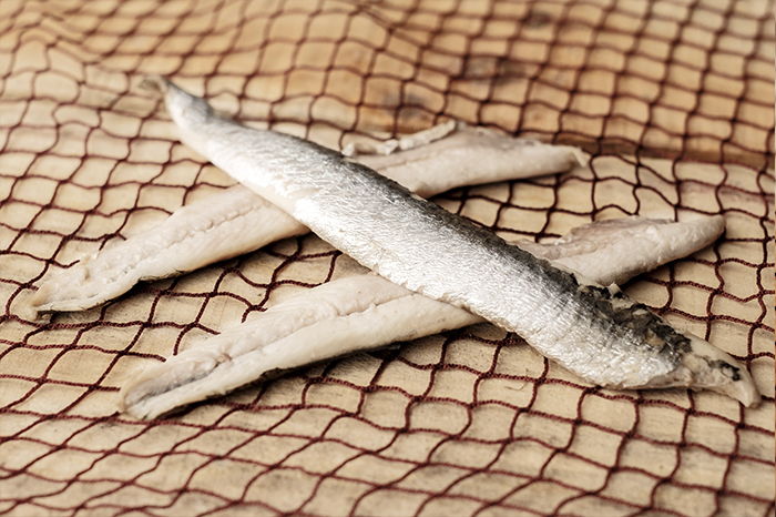 Anchoa de Getaria marinada con vinagre y aceite de oliva. Elaboración artesanal.