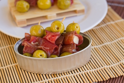 Gildas de cecina y queso 15 ud.