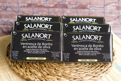 Lote de 6 latas de ventresca de bonito en aceite de oliva